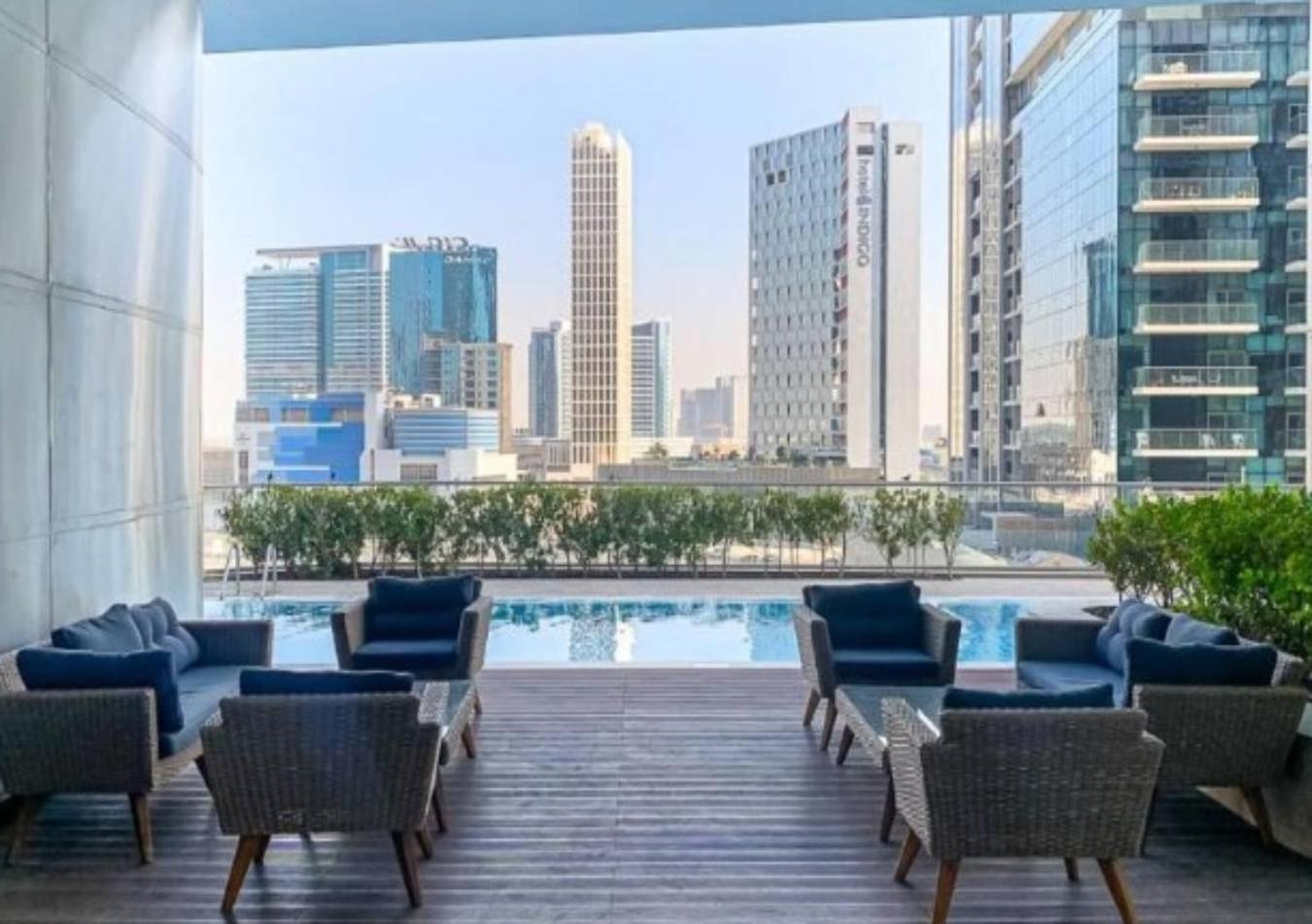 Modern 1Br Apartment, High Floor, Near Dubai Mall Eksteriør bilde