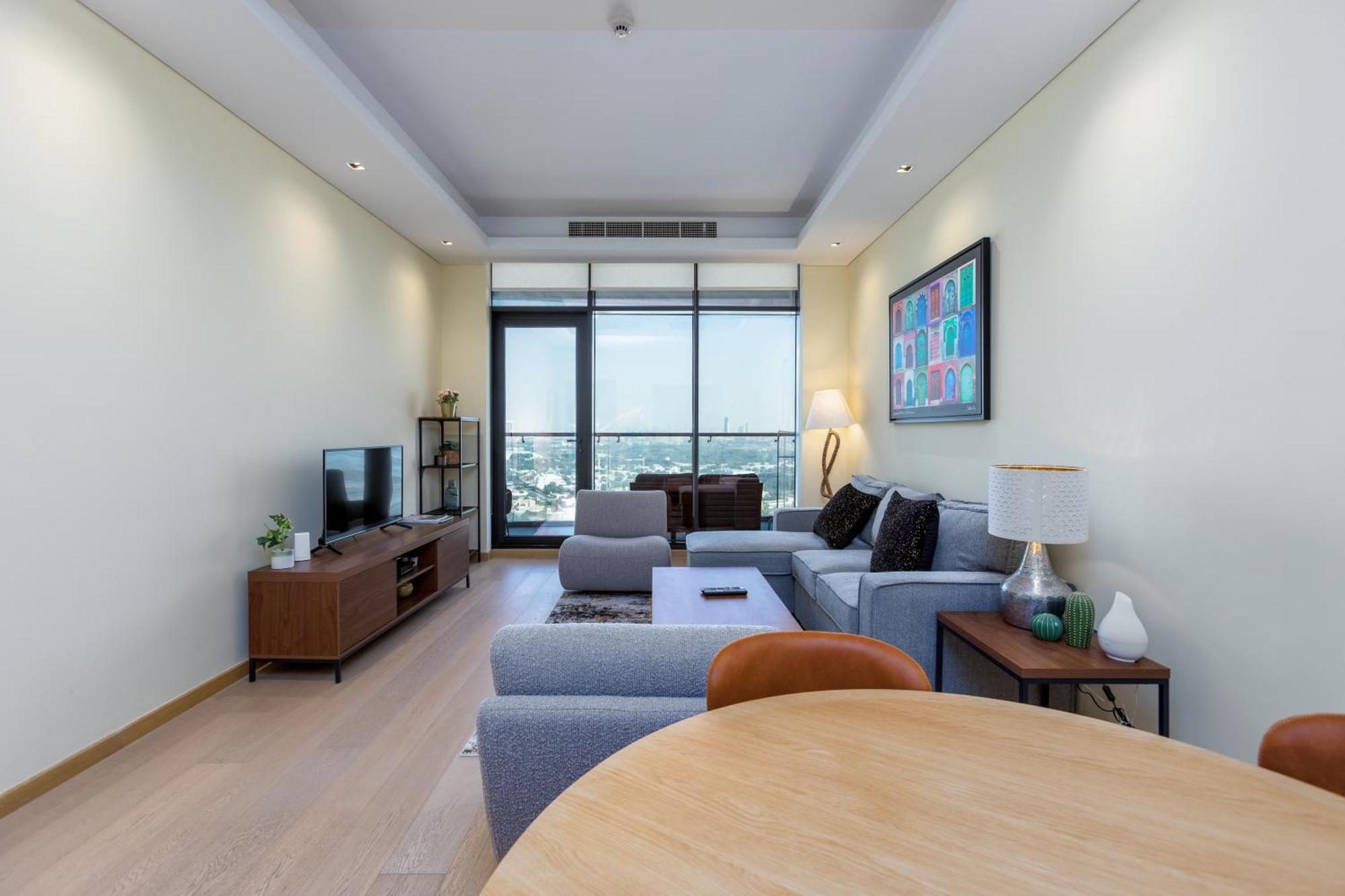 Modern 1Br Apartment, High Floor, Near Dubai Mall Eksteriør bilde