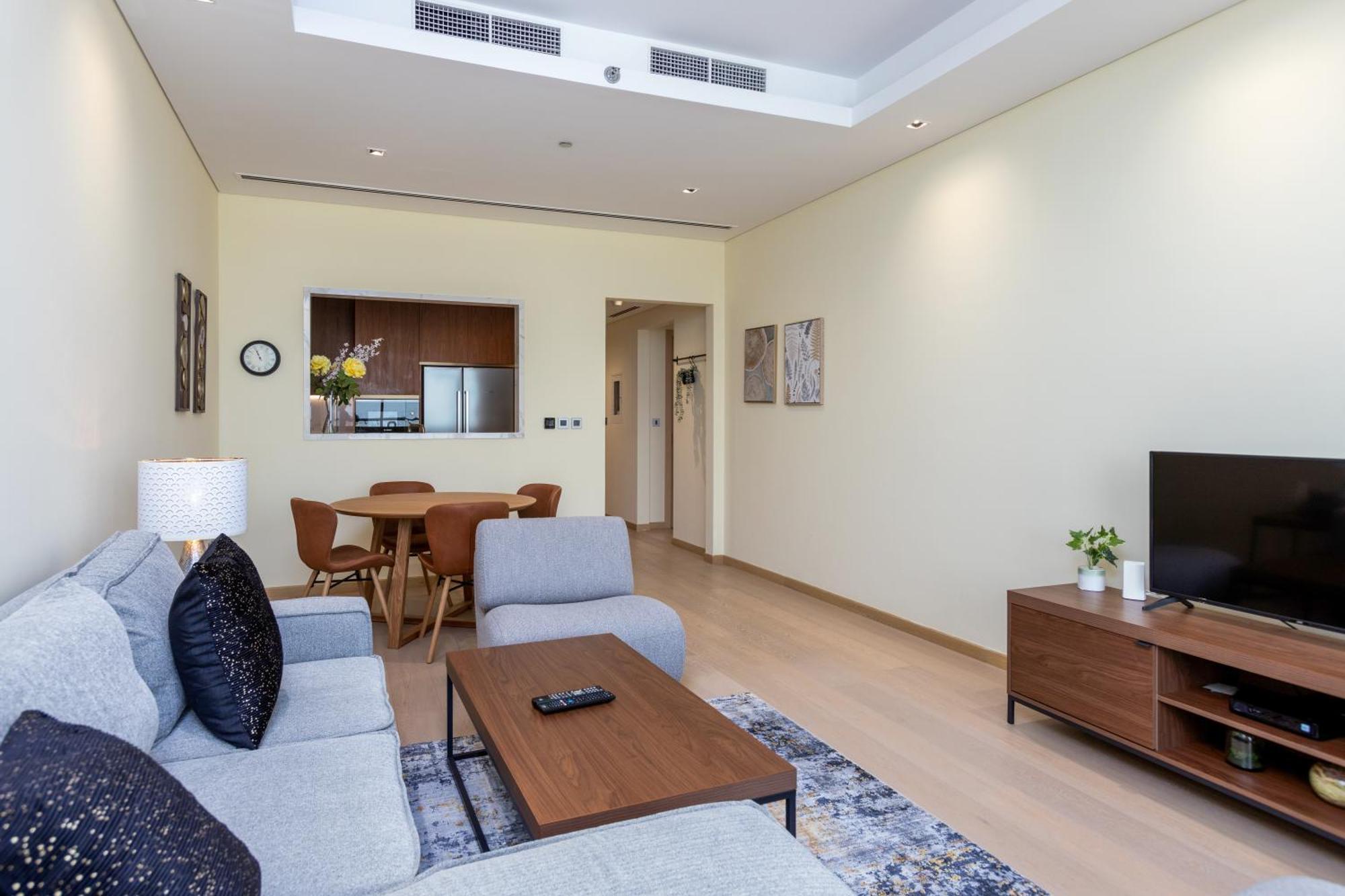 Modern 1Br Apartment, High Floor, Near Dubai Mall Eksteriør bilde