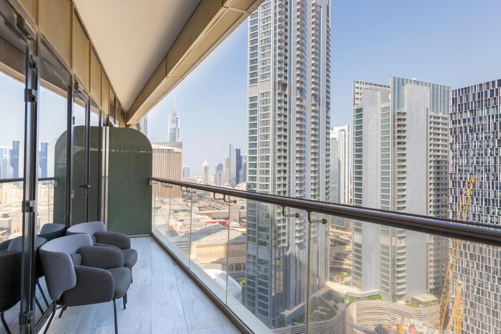 Modern 1Br Apartment, High Floor, Near Dubai Mall Eksteriør bilde