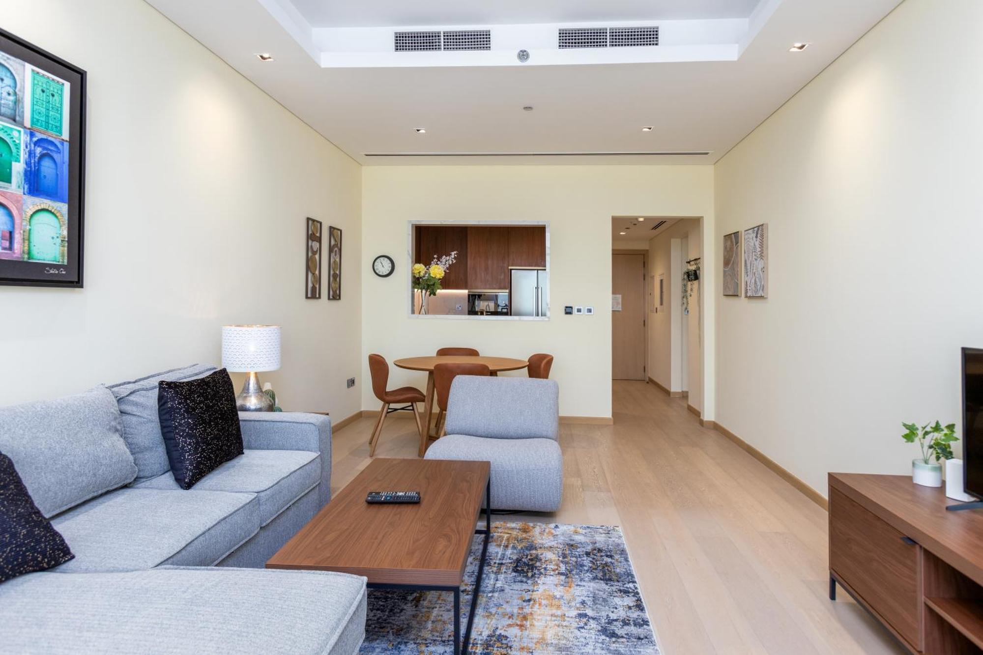 Modern 1Br Apartment, High Floor, Near Dubai Mall Eksteriør bilde